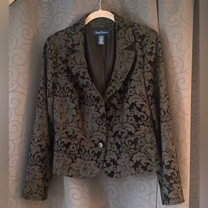 Evan Picone Black and Gray Women's Jacket